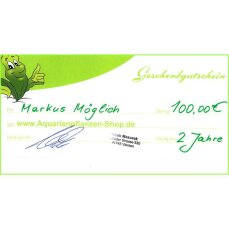 Geschenkgutschein für Aquarienpflanzen im Wert von...