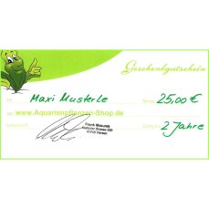 Geschenkgutschein für Aquarienpflanzen im Wert von...