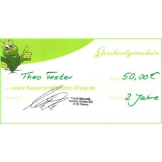 Geschenkgutschein für Aquarienpflanzen im Wert von...