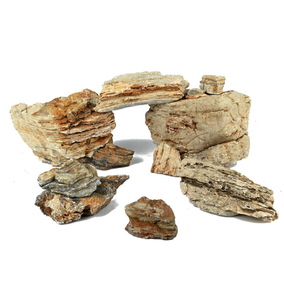 Helle Pagode für 100cm Aquarium Set - Canyons im Aquarium