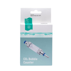 CO2-Blasenzähler mit Rückschlagventil
