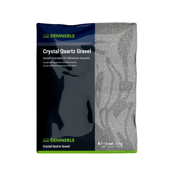Kristall-Quarzkies schiefergrau 5 kg, Aquarium-Bodengrund