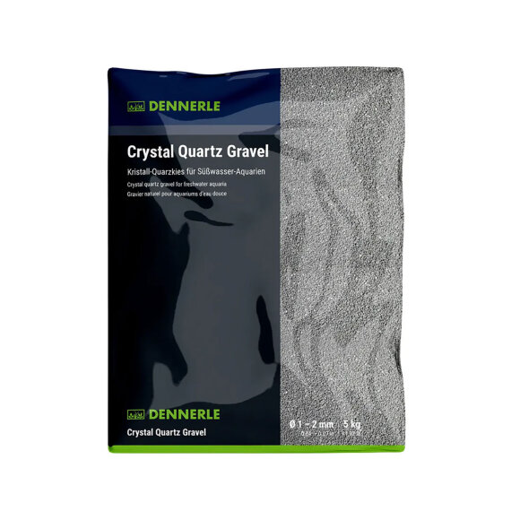 Kristall-Quarzkies schiefergrau 10 kg, Aquarium-Bodengrund